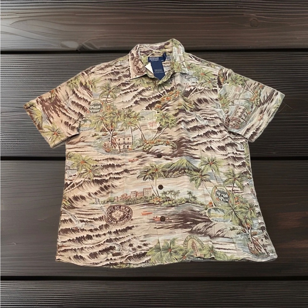 Polo Ralph Lauren Grand Hotel Playa Paraiso Printed Viscose Shirt
